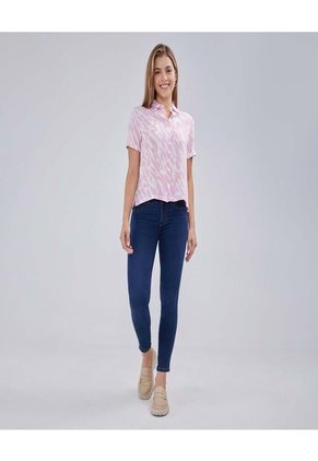 Jean Para Mujer Push Up Color Azul  Marca Ostu #40160432