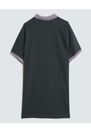 Polo Para Hombre Cuello Tejido Sin Bolsillo Color Verde  Marca Ostu #60110723