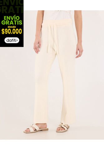 Pantalón Para Mujer Moda Color Crema Marca Ostu #40070610 Ostu