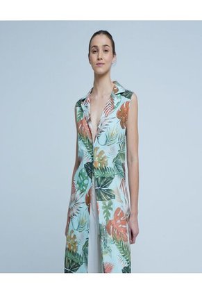 Chaqueta Para Mujer Kimono Color Verde  Marca Ostu #40080213