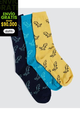 Medias Infantil Niño Tobillera Color Negro Marca Ostu #80980092 Ostu