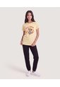 Camiseta Winnie Pooh Together Para Niña  Infantil Niña Amarillo Ostu de Ostu