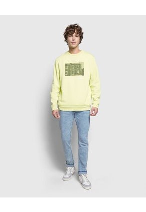 Buzo Para Hombre Cuello Redondo Color Verde Neon Marca Ostu #60060269