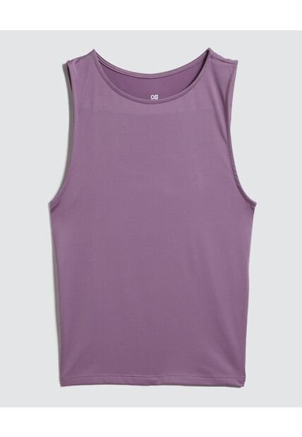 Crop Top Para Mujer Manga Sisa Color Morado Marca Ostu #40091981