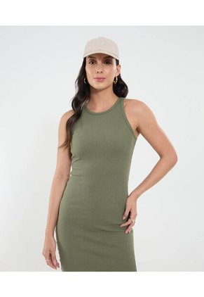 Vestido Para Mujer M/Sisa Largo Color Verde Marca Ostu #40170328