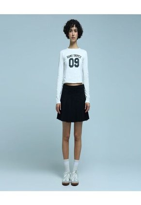 Camiseta Para Mujer Manga Larga Color Blanco Marca Ostu #40091950