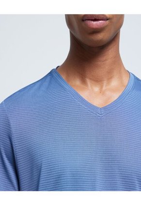 Camiseta Para Hombre Manga Corta Color Azul Marca Ostu #60091311