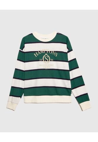 Buzo Para Mujer Cuello Redondo Color Verde  Marca Ostu #40060355 Ostu