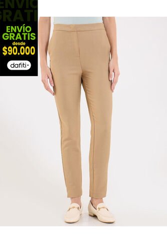 Pantalón Para Mujer Moda Color Café Marca Ostu #40070790 Ostu