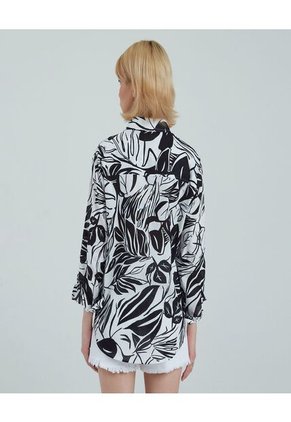 Camisa Para Mujer Manga Larga Color Crema Marca Ostu #40010160