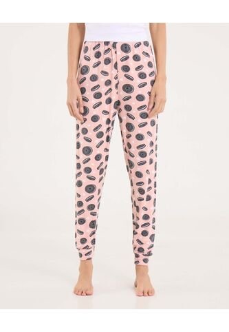 Pantalon Para Mujer Jogger Color Rosado  Marca Ostu #40070401 Ostu