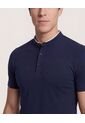 Polo Para Hombre Cuello Mao Sin Bolsillo Color Azul Marca Ostu #60110774 de Ostu