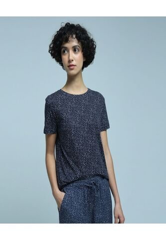 Camiseta Para Mujer Manga Corta Color Azul  Marca Ostu #40091963 Ostu