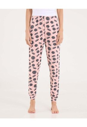 Pantalon Para Mujer Jogger Color Rosado  Marca Ostu #40070401