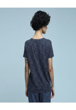 Camiseta Para Mujer Manga Corta Color Azul Marca Ostu #40091963