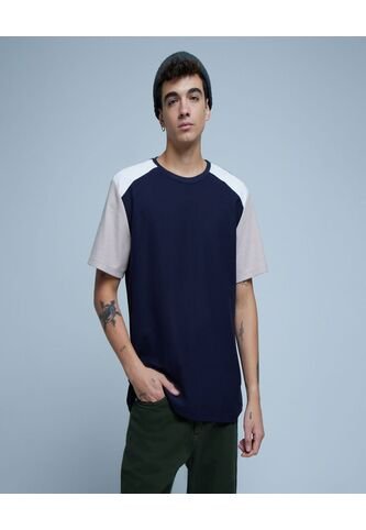 Camiseta Para Hombre Manga Corta Color Azul  Marca Ostu #60091252 Ostu