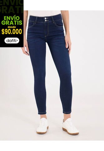 Jean Para Mujer Push Up Color Azul Marca Ostu #40160609 Ostu