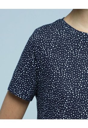 Camiseta Para Mujer Manga Corta Color Azul Marca Ostu #40091963