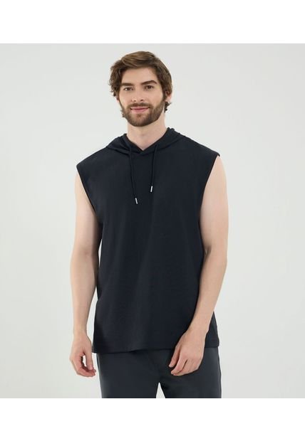Camiseta Para Hombre Manga Sisa Cuello Redondo Color Negro Marca Ostu #60091694