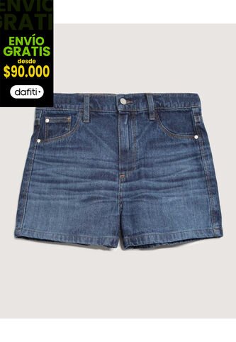 Short Infantil Niña Mom Color Azul Marca Ostu #90190054 Ostu