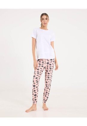 Pantalon Para Mujer Jogger Color Rosado  Marca Ostu #40070401