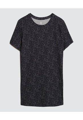 Camiseta Para Mujer Manga Corta Color Azul Marca Ostu #40091963