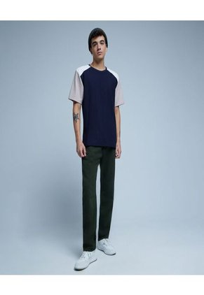 Camiseta Para Hombre Manga Corta Color Azul Marca Ostu #60091252