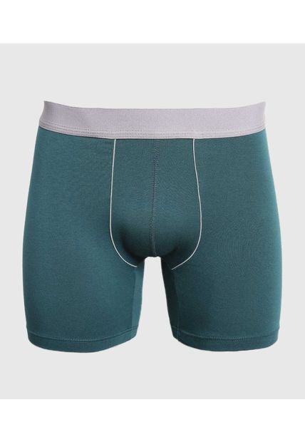 Pantaloncillo Para Hombre Boxer Filete Medio Algodón Color Verde Marca Ostu #60000507