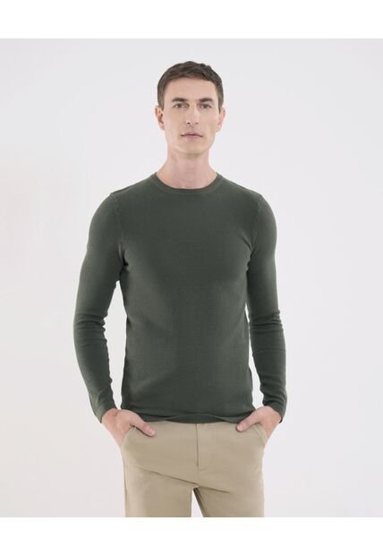 Saco Para Hombre Cuello Redondo Color Verde  Marca Ostu #60330033