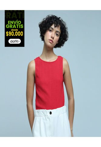 Camiseta Para Mujer Manga Sisa Color Rojo Marca Ostu #40091995 Ostu