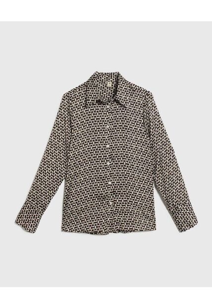 Camisa Para Mujer Manga Larga Color Negro Marca Ostu #40010262