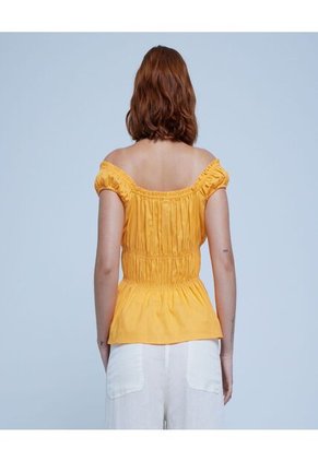 Blusa Para Mujer Manga Sisa Color Naranja Marca Ostu #40120917