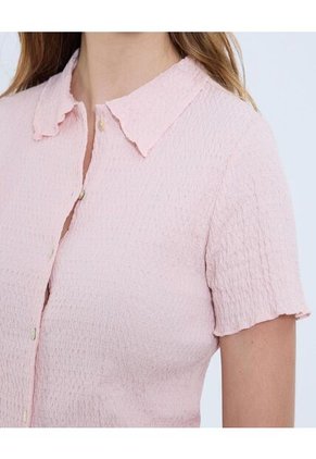 Blusa Para Mujer Manga Corta Color Rosa Marca Ostu #40121129