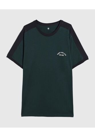 Camiseta Para Hombre Manga Corta Color Verde Oscuro Marca Ostu #60091408 Ostu