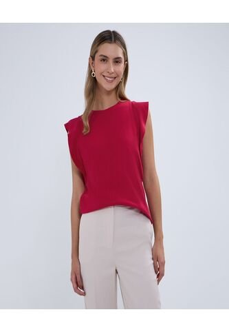 Camiseta Para Mujer Manga Sisa Color Cereza Marca Ostu #40092126 Ostu