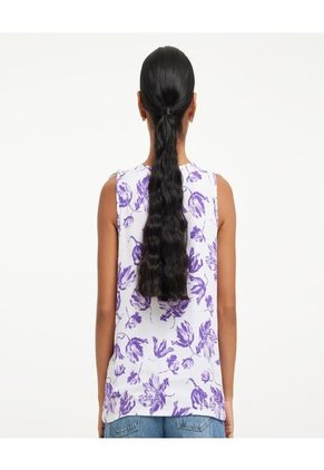 Blusa Para Mujer Manga Sisa Color Morado Marca Ostu #40120726