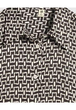 Camisa Para Mujer Manga Larga Color Negro Marca Ostu #40010262