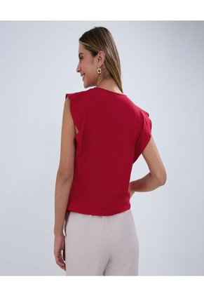 Camiseta Para Mujer Manga Sisa Color Cereza Marca Ostu #40092126