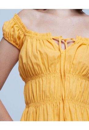 Blusa Para Mujer Manga Sisa Color Naranja Marca Ostu #40120917