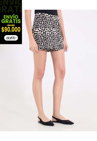 Falda  Para Mujer Corto Color Beige Marca Ostu #40140186 Ostu