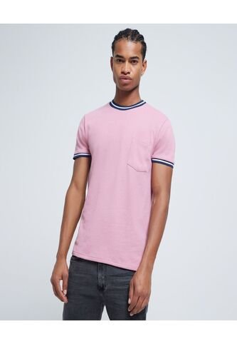 Camiseta Para Hombre Manga Corta Color Rosado  Marca Ostu #60091172 Ostu
