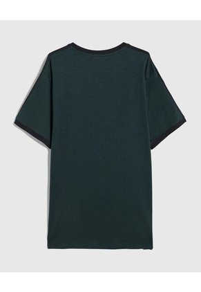 Camiseta Para Hombre Manga Corta Color Verde Oscuro Marca Ostu #60091408