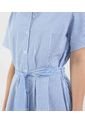 Vestido Para Mujer M/C Largo Color Azul Marca Ostu #40170341 de Ostu