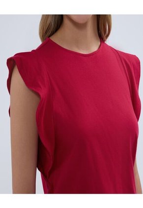 Camiseta Para Mujer Manga Sisa Color Cereza Marca Ostu #40092126