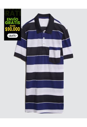 Polo Para Hombre Cuello Tejido Con Bolsillo Color Crudo Marca Ostu #60110637 Ostu