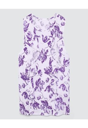 Blusa Para Mujer Manga Sisa Color Morado Marca Ostu #40120726