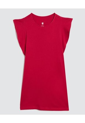 Camiseta Para Mujer Manga Sisa Color Cereza Marca Ostu #40092126