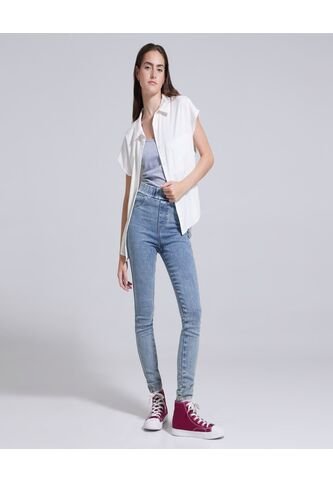 Leggins Para Mujer Jeggins Color Azul  Marca Ostu #40230404 Ostu