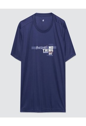 Camiseta Para Hombre Manga Corta Color Azul  Marca Ostu #60090973