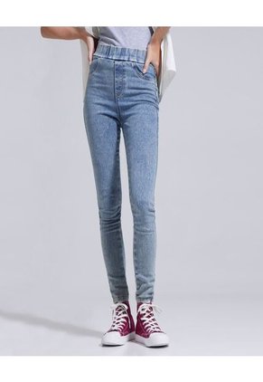 Leggins Para Mujer Jeggins Color Azul  Marca Ostu #40230404